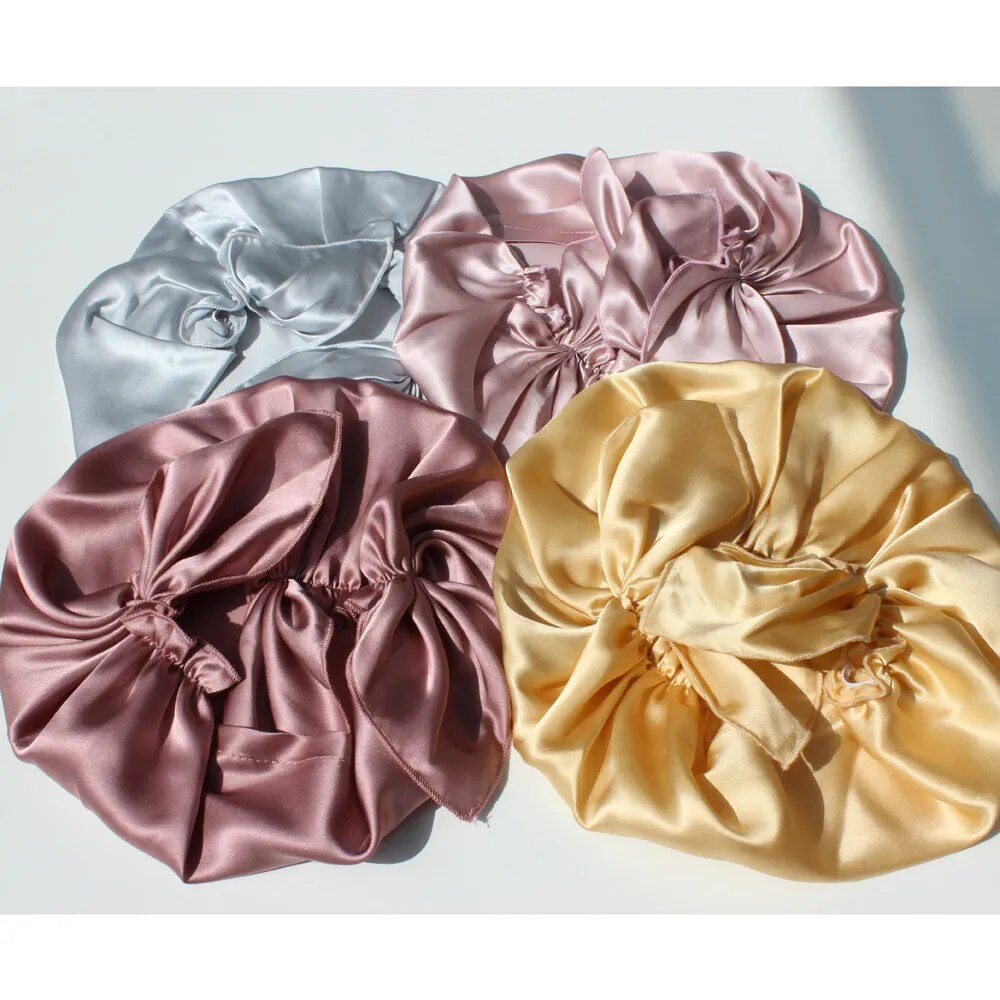 100% Mulberry Silk Bonnets